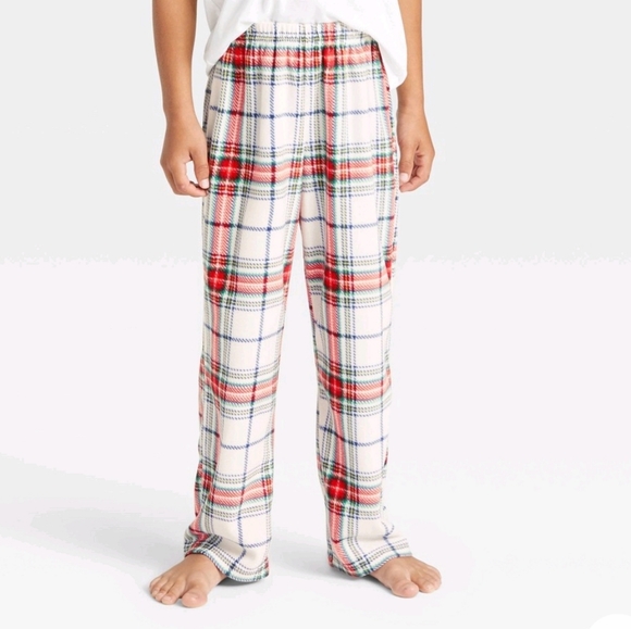 NWT Kids Holiday Fleece Pajama Pants - Picture 1 of 2